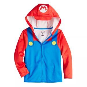 Boys 4-12 Jumping Beans Super Mario Costume Fleece Hoodie - Size 7 - NWT